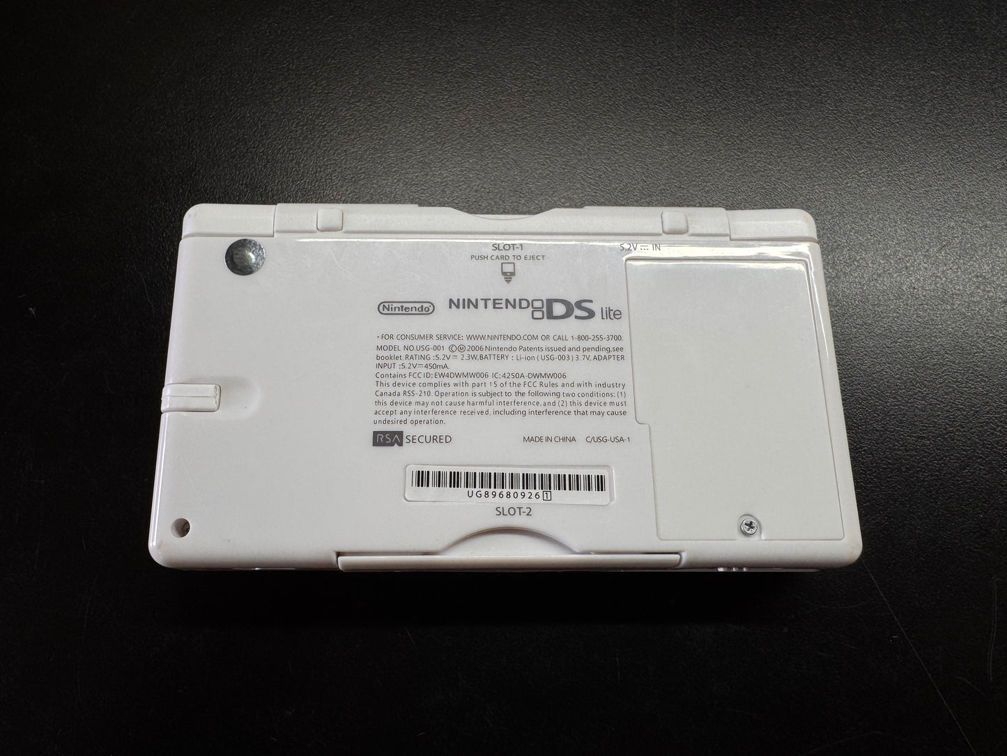 White Giratina Nintendo DS Lite Reshell Nintendo DS