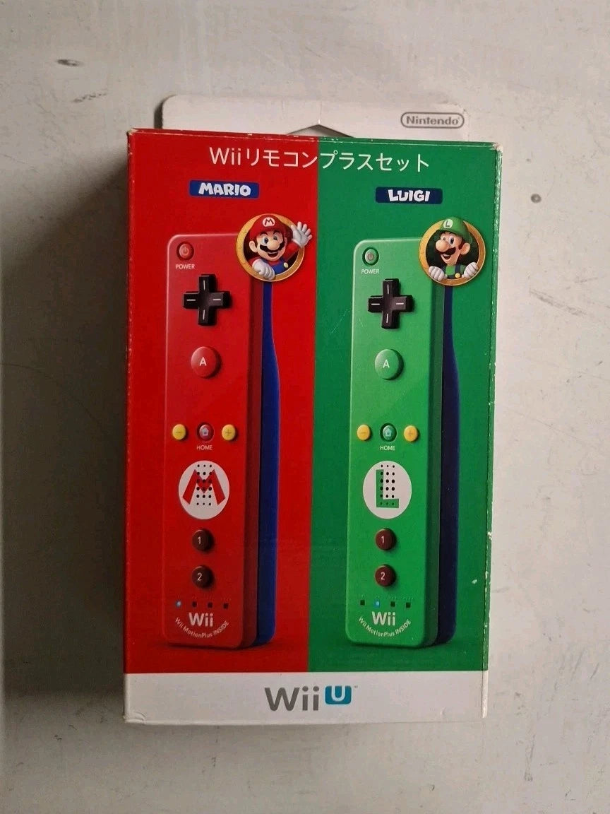 Wii Remote Plus Controller Set Mario & Luigi Edition for Nintendo Wii/Wii U