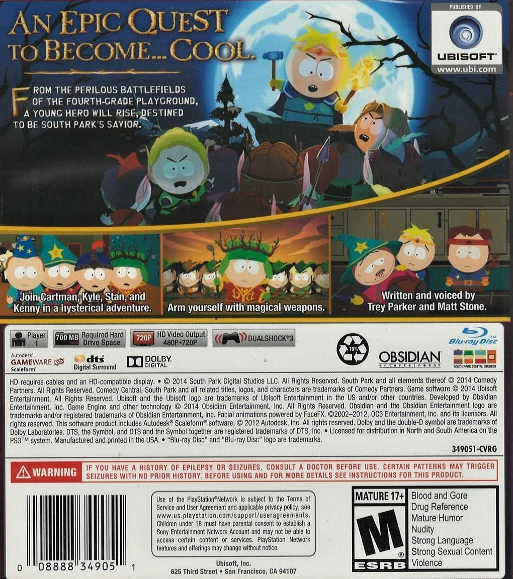 South Park: The Stick of Truth (Greatest Hits) Playstation 3