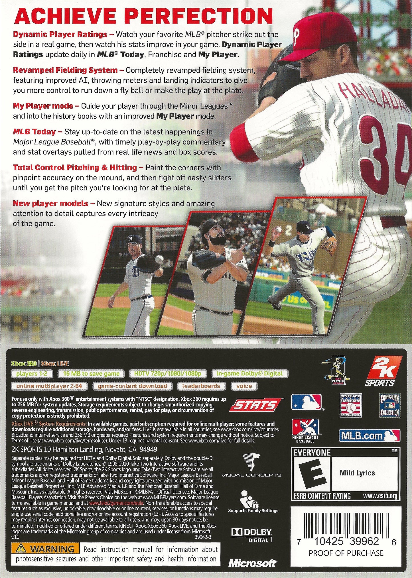 Major League Baseball 2K11 Xbox 360