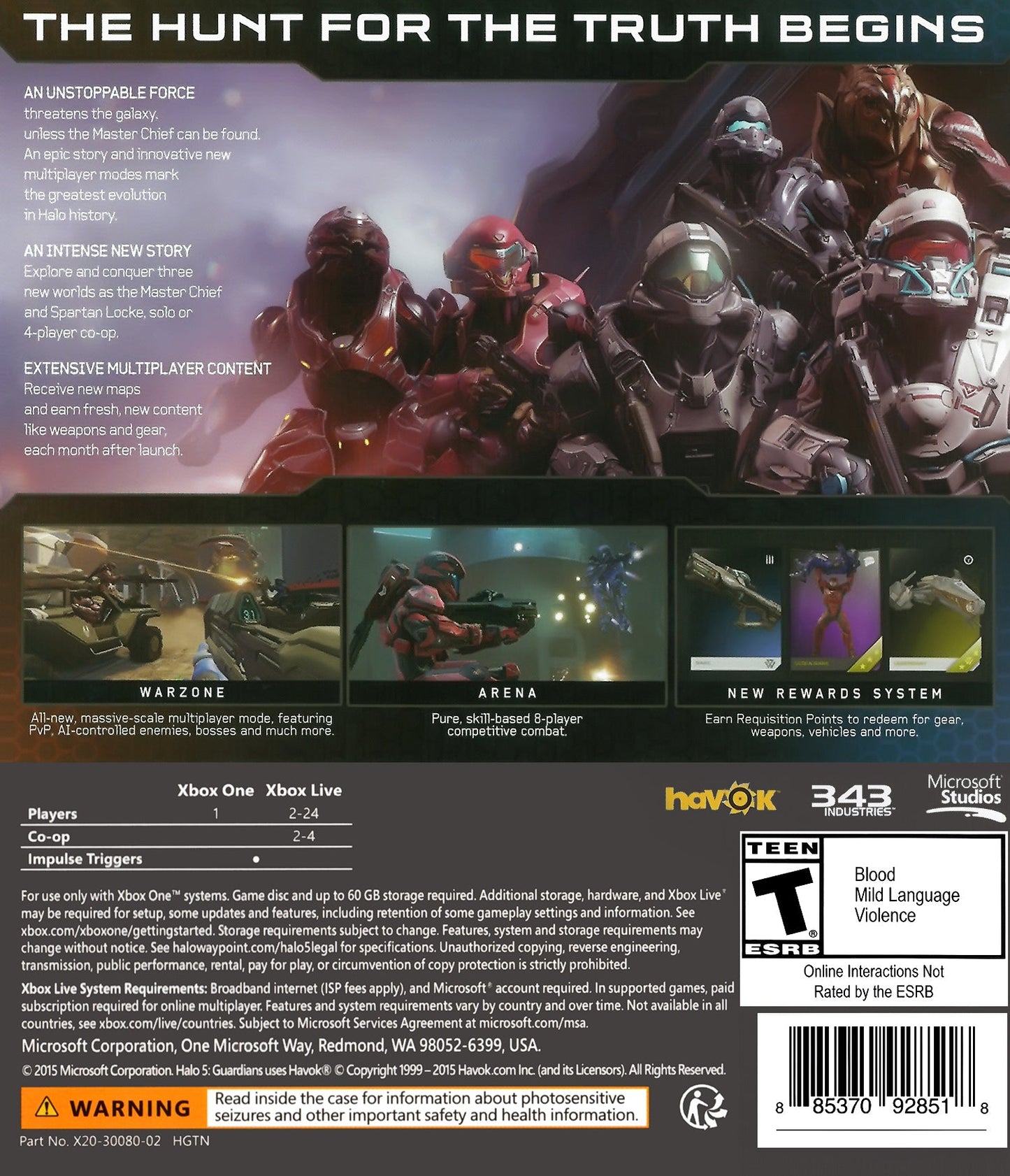 Halo 5 Guardians Xbox One