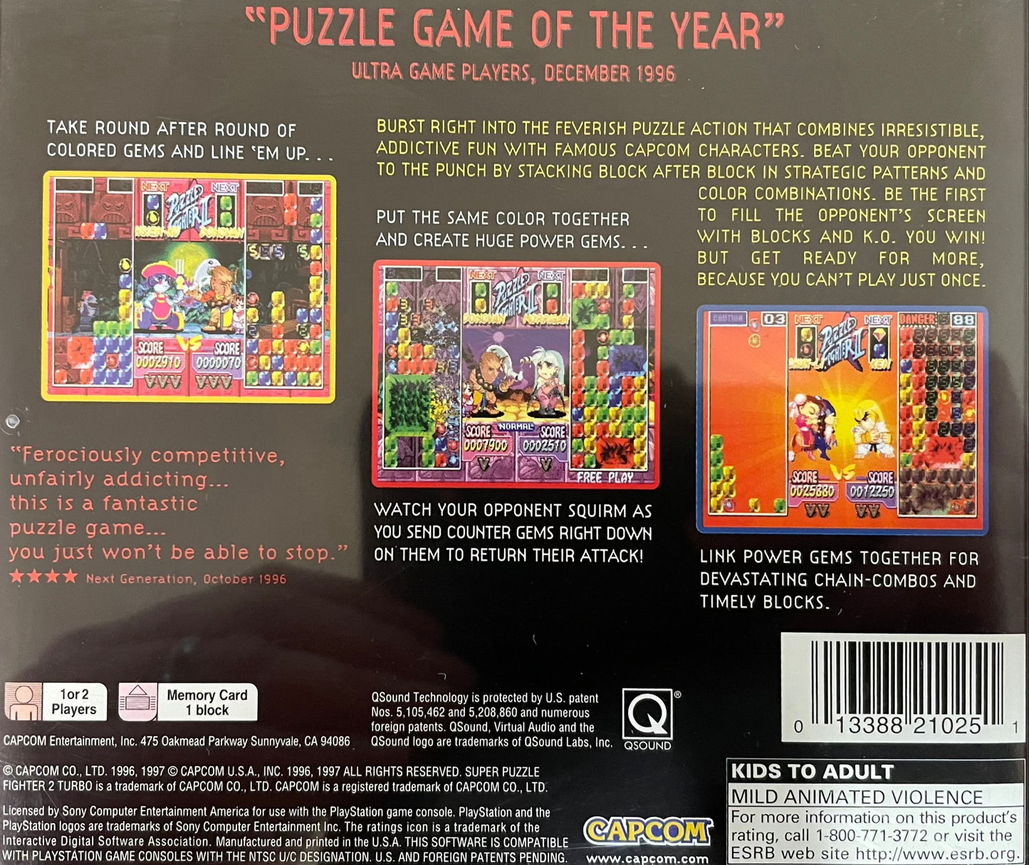 Super Puzzle Fighter II Turbo Playstation
