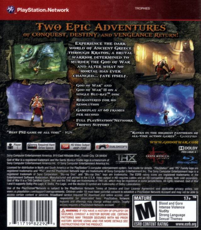 God Of War Collection  [Greatest Hits] Playstation 3