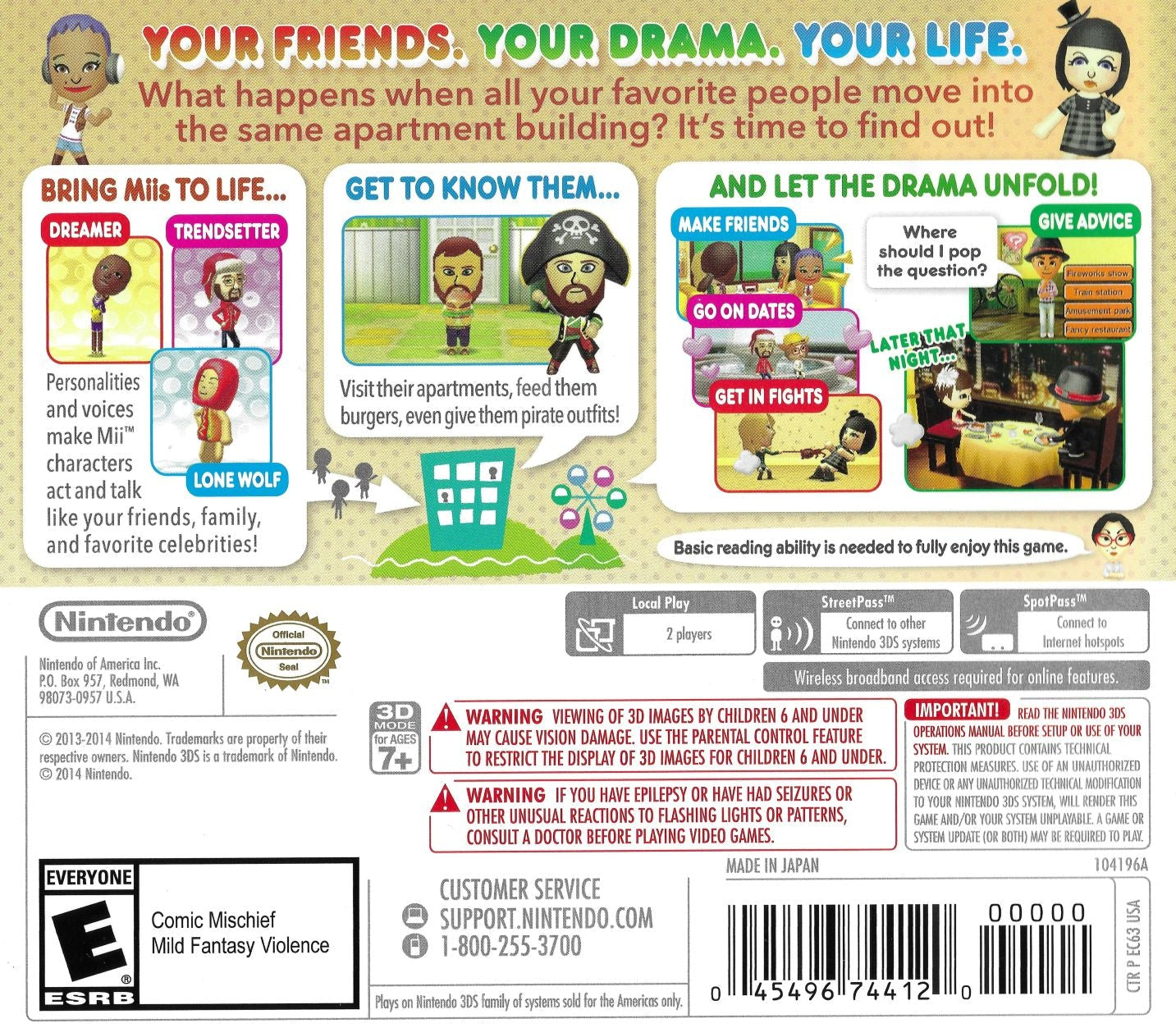 Tomodachi Life [Nintendo Selects] Nintendo 3DS