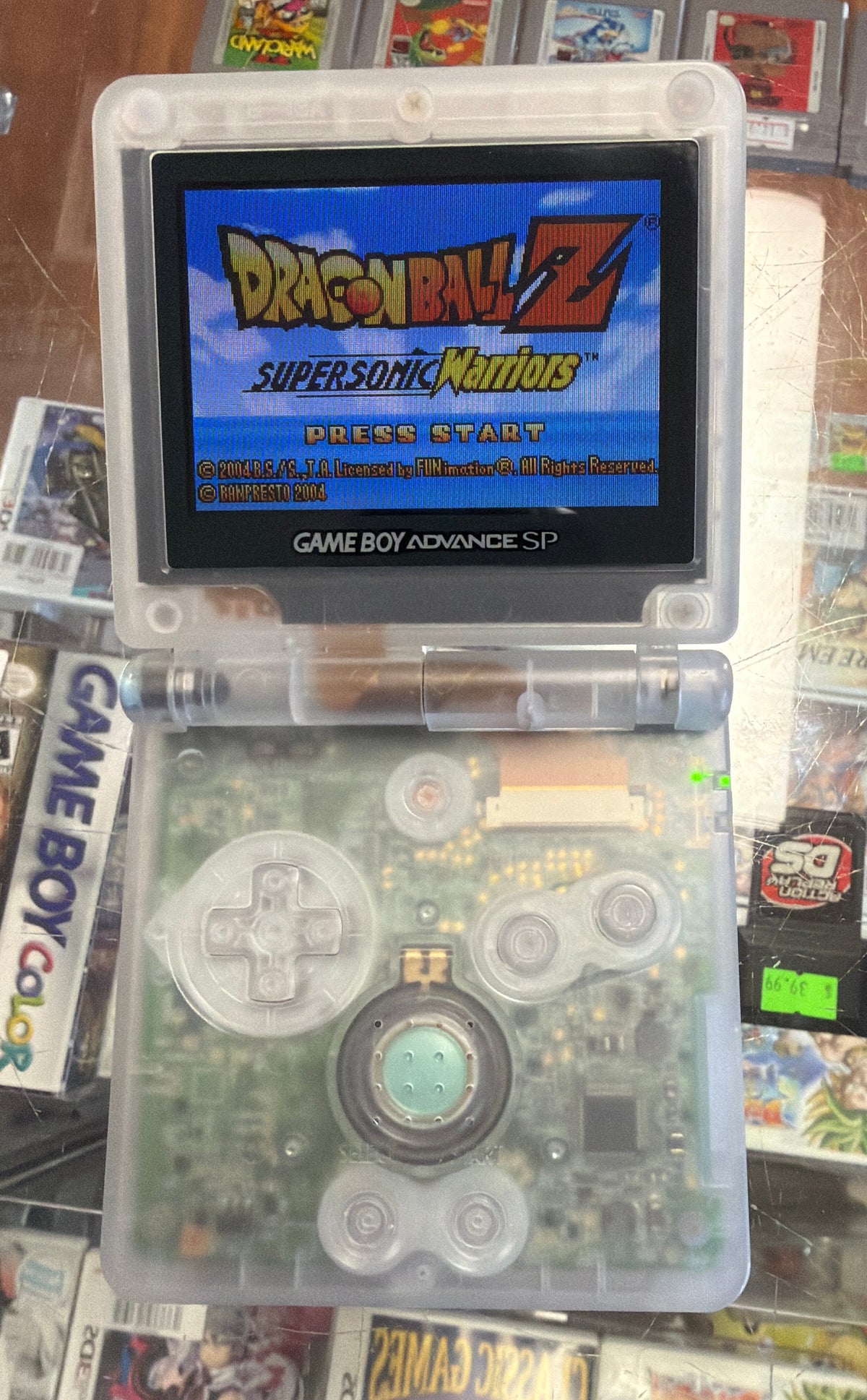 Clear (Reshell) Gameboy Advance SP (AGS-101)
