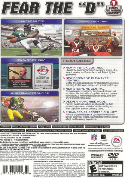 Madden 2005 Playstation 2