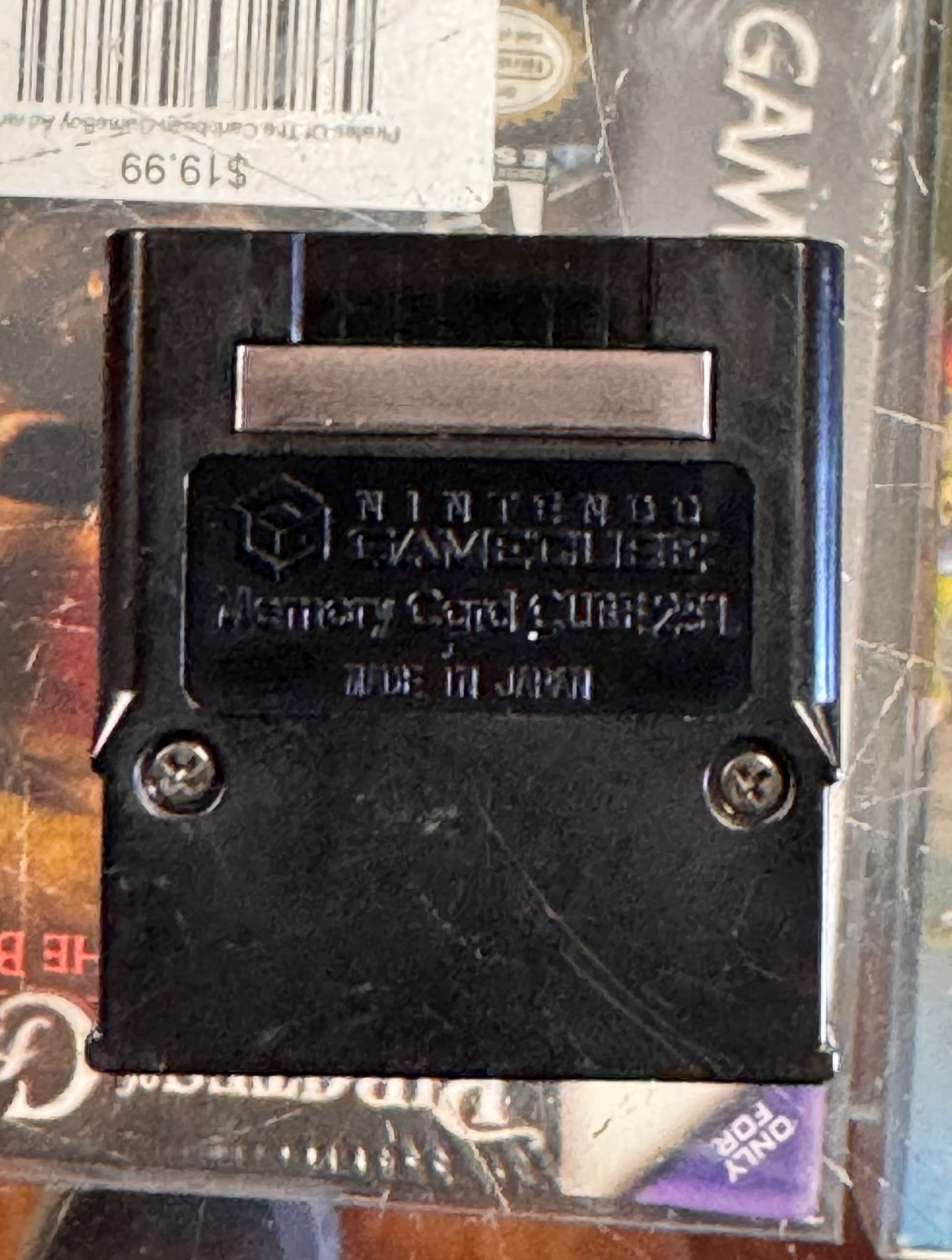 Black Hori Memory Card 251 Blocks GameCube