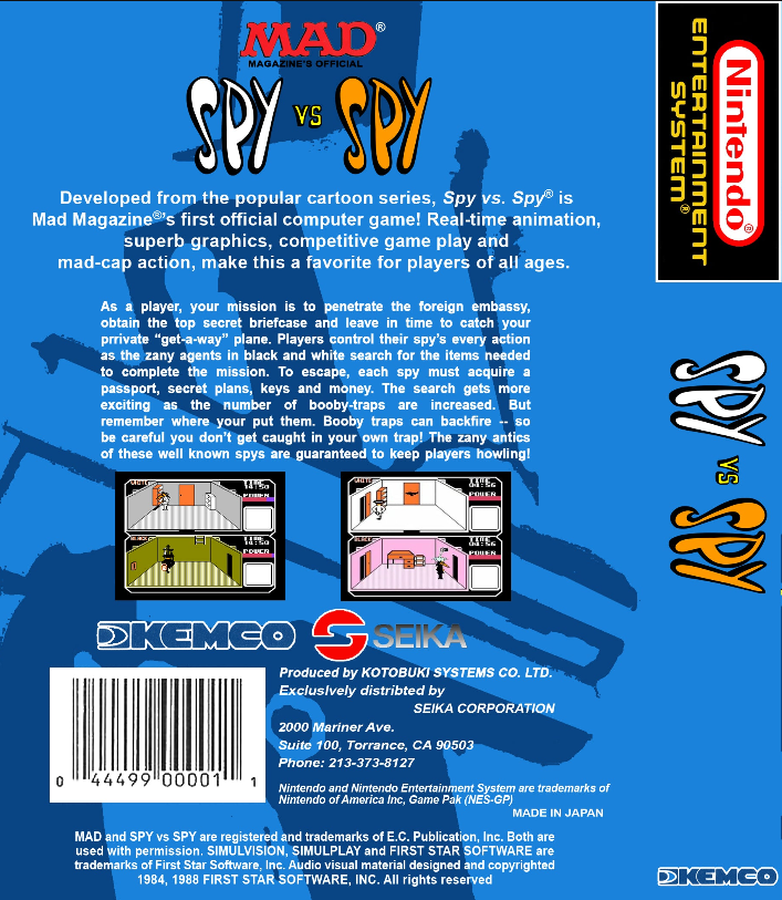 Spy Vs. Spy NES