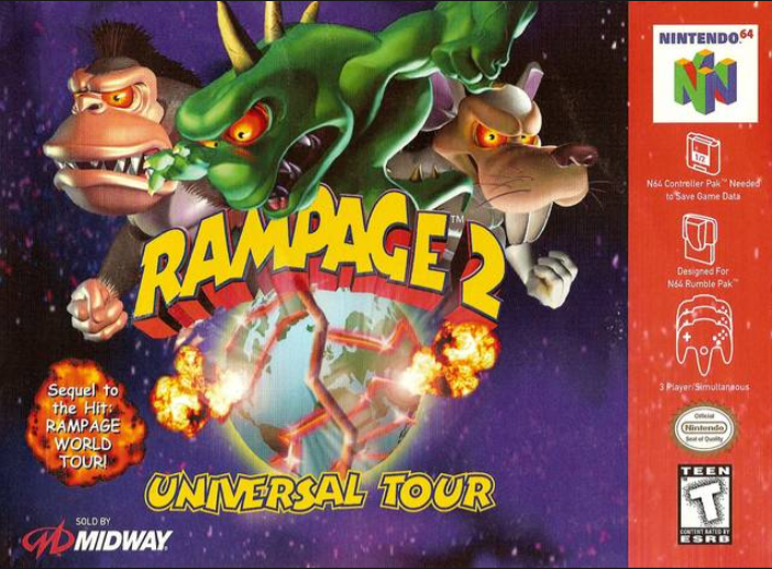 Rampage 2 Universal Tour Nintendo 64