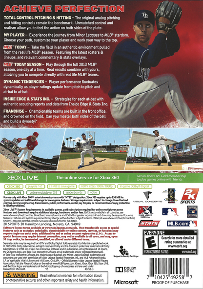MLB 2K13 Xbox 360
