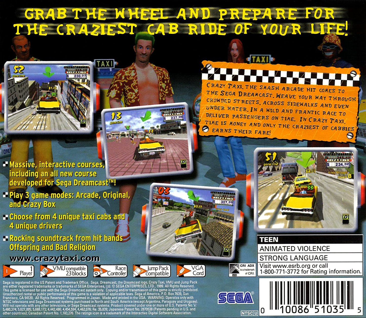 Crazy Taxi Sega Dreamcast