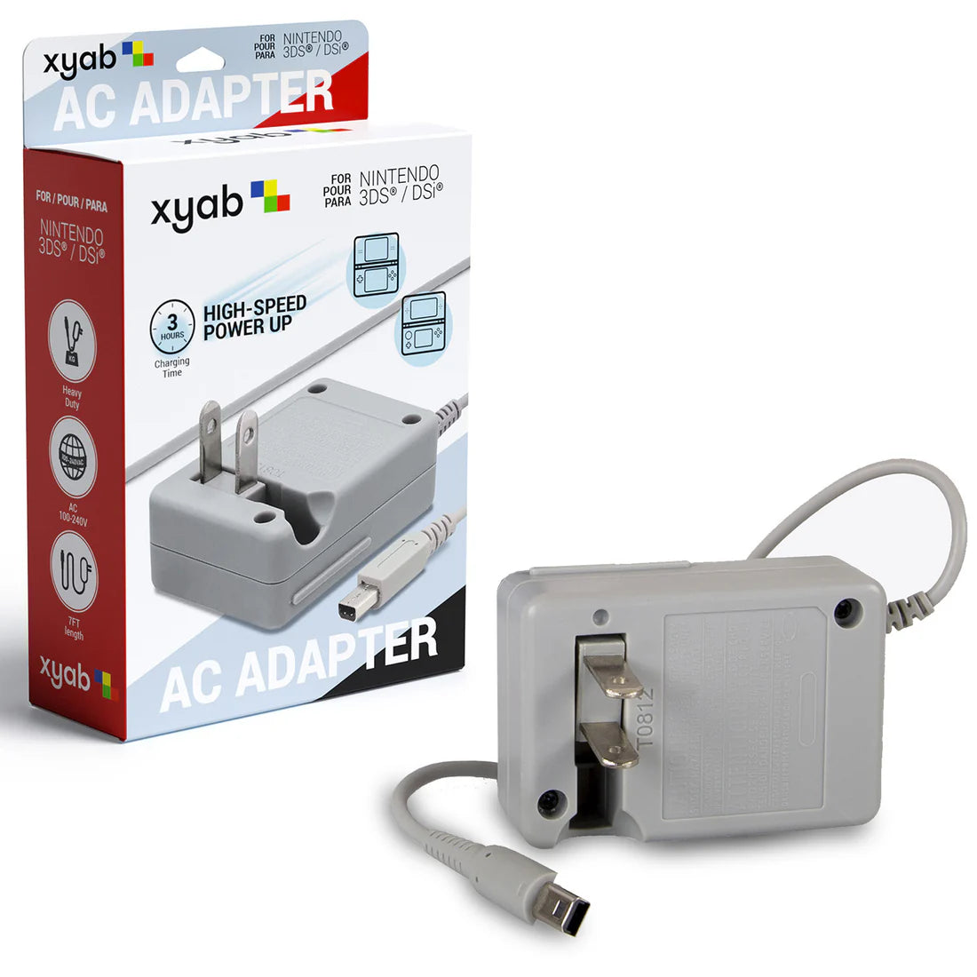 XYAB AC Adapter For: New Nintendo 2DS XL / New Nintendo 3DS / New Nintendo 3DS XL / Nintendo 2DS / Nintendo 3DS XL / Nintendo 3DS / Nintendo DSi XL / Nintendo DSi