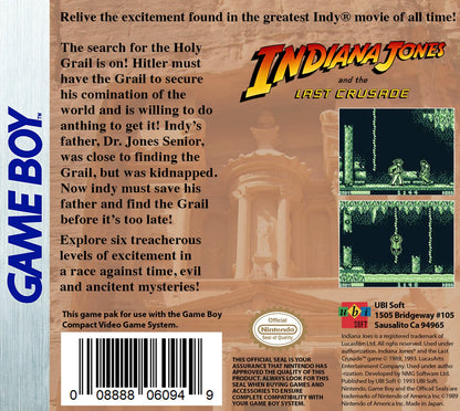 Indiana Jones Last Crusade GameBoy