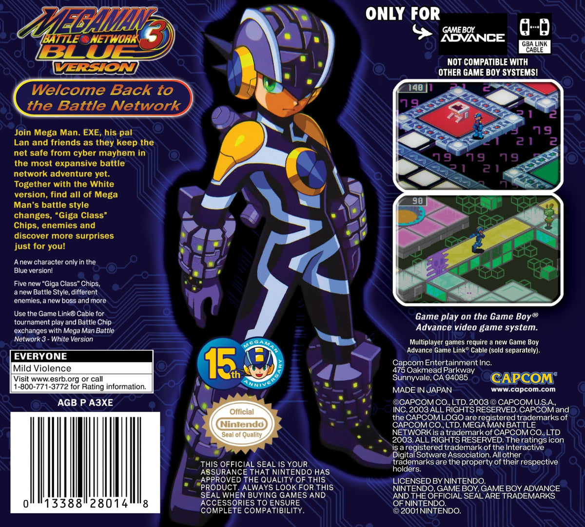 Mega Man Battle Network 3 Blue GameBoy Advance