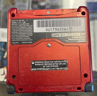 Red Gameboy Advance SP GameBoy Advance