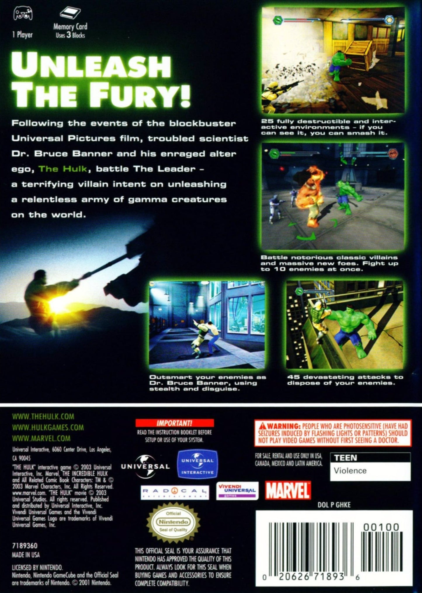 Hulk Gamecube