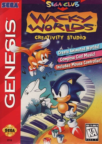 Wacky Worlds Creativity Studio Sega Genesis