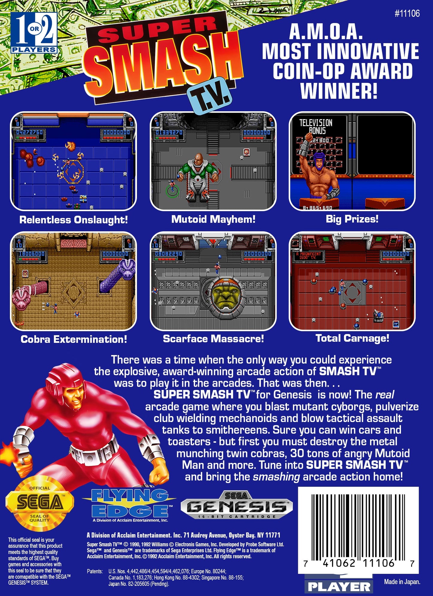 Super Smash TV Sega Genesis