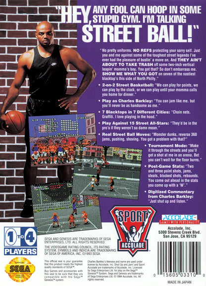 Barkley Shut Up and Jam Sega Genesis