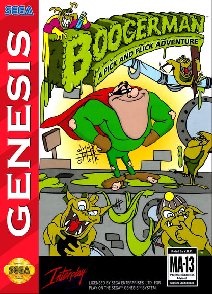 Boogerman A Pick and Flick Adventure Sega Genesis