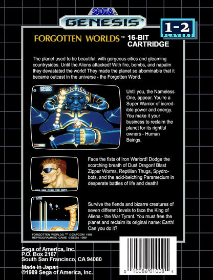 Forgotten Worlds Sega Genesis