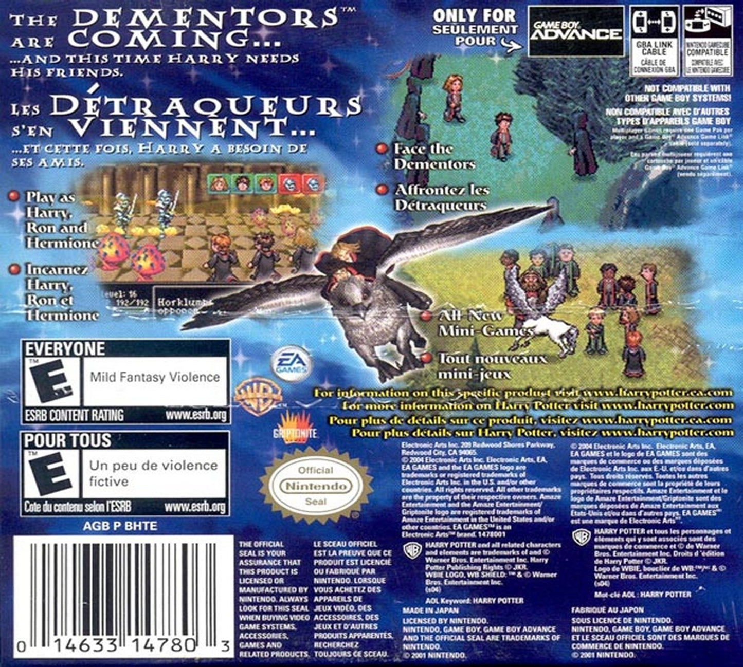Harry Potter Prisoner of Azkaban GameBoy Advance