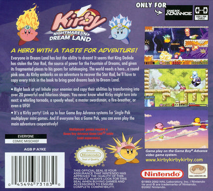 Kirby Nightmare in Dreamland GameBoy Advance