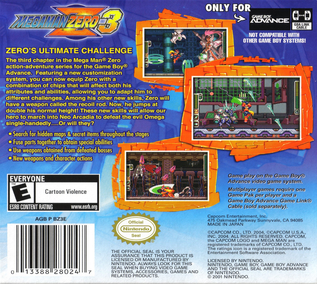 Mega Man Zero 3 GameBoy Advance