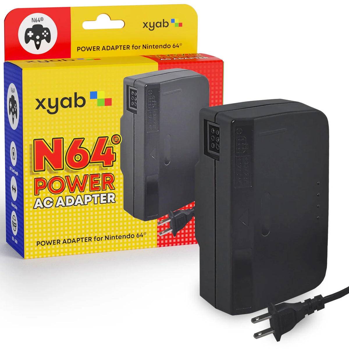 XYAB N64 AC Power Adapter Nintendo 64