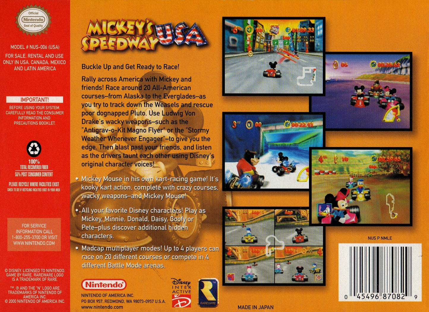 Mickey's Speedway USA Nintendo 64
