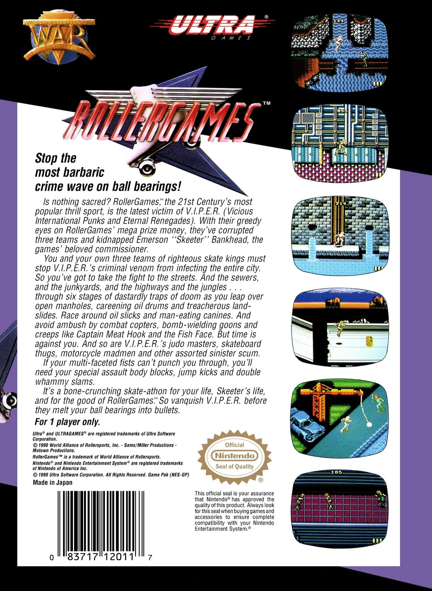 Roller Games NES