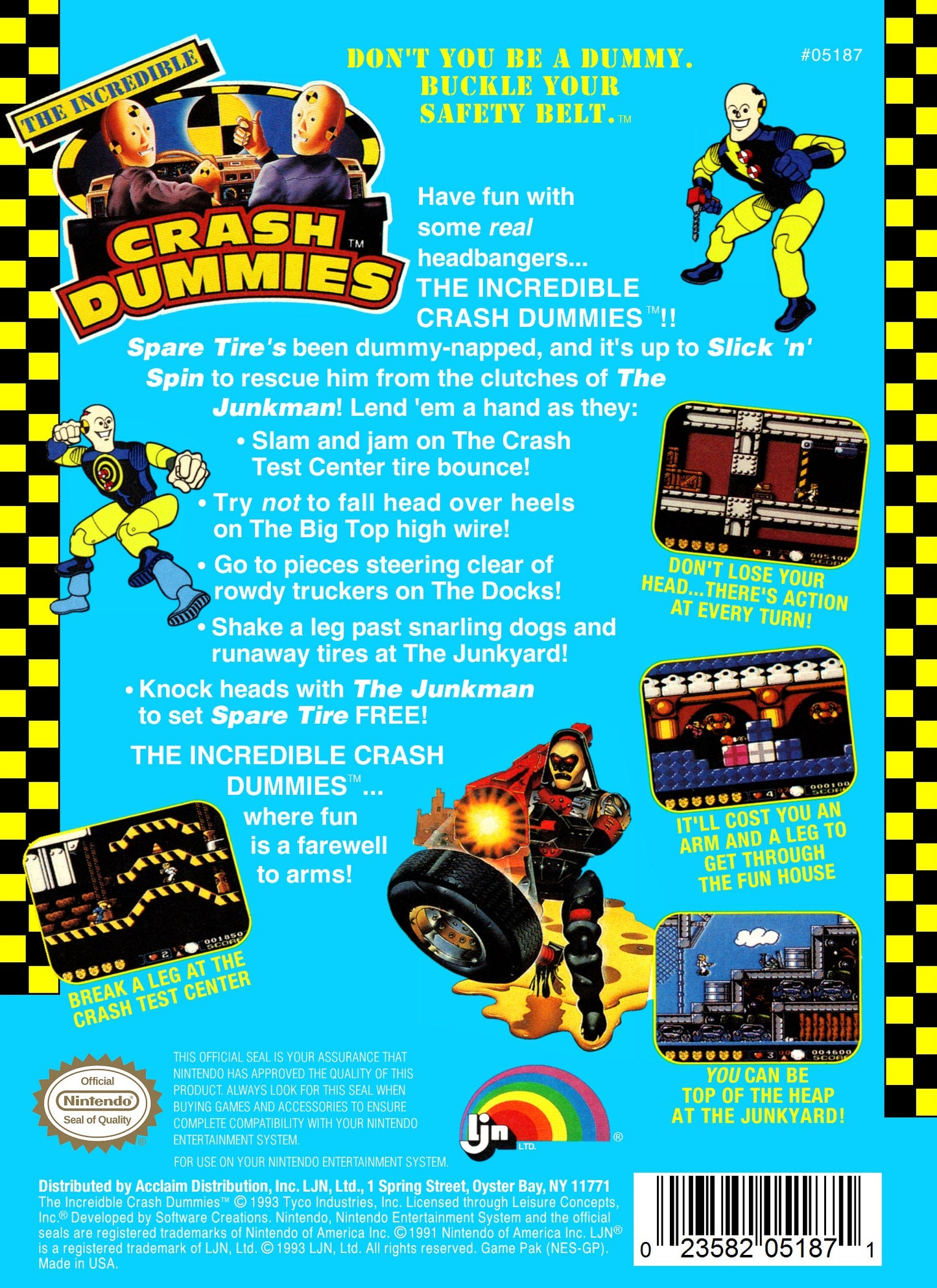 Incredible Crash Dummies NES