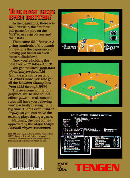 RBI Baseball 3 NES