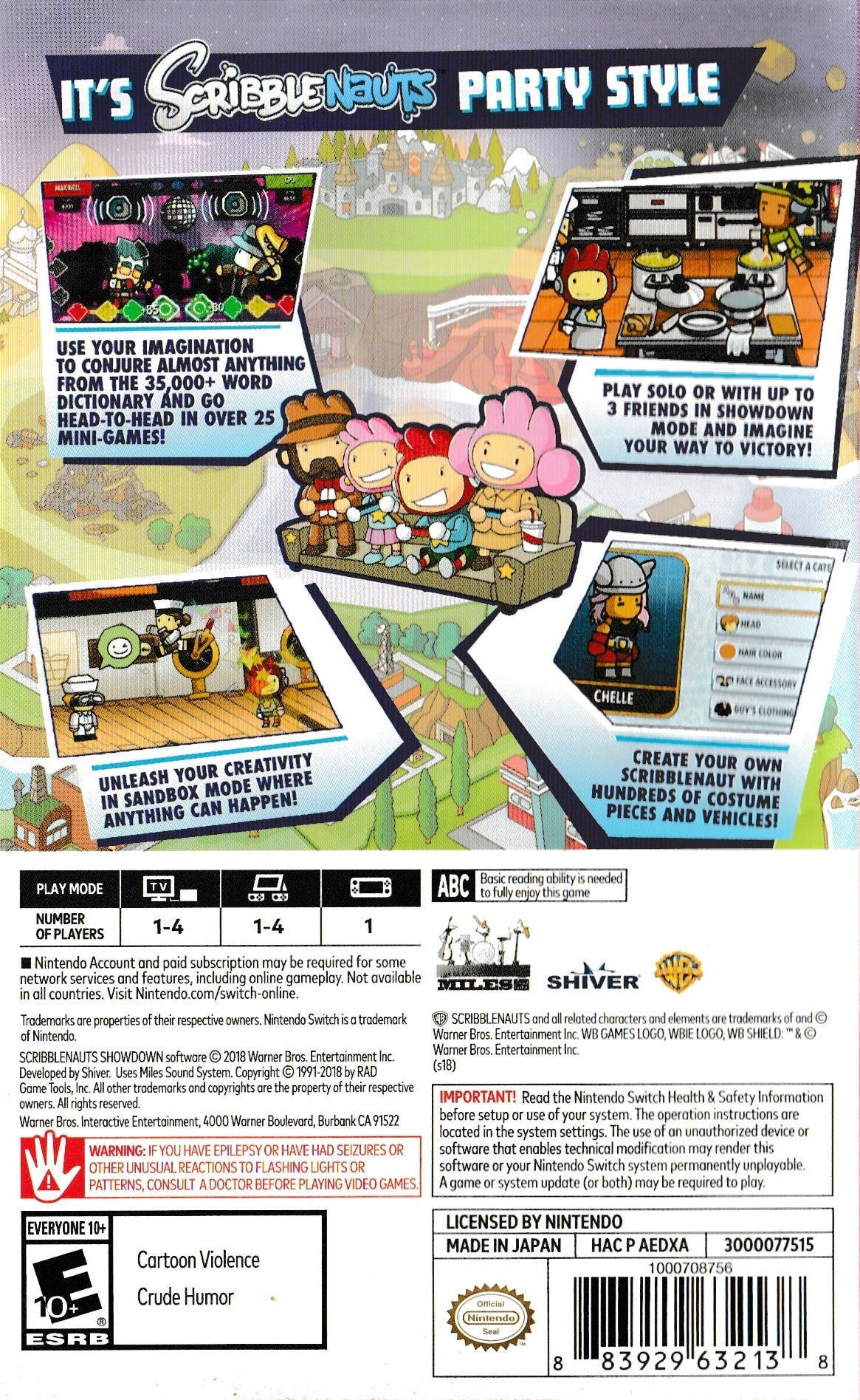 Scribblenauts Showdown Nintendo Switch