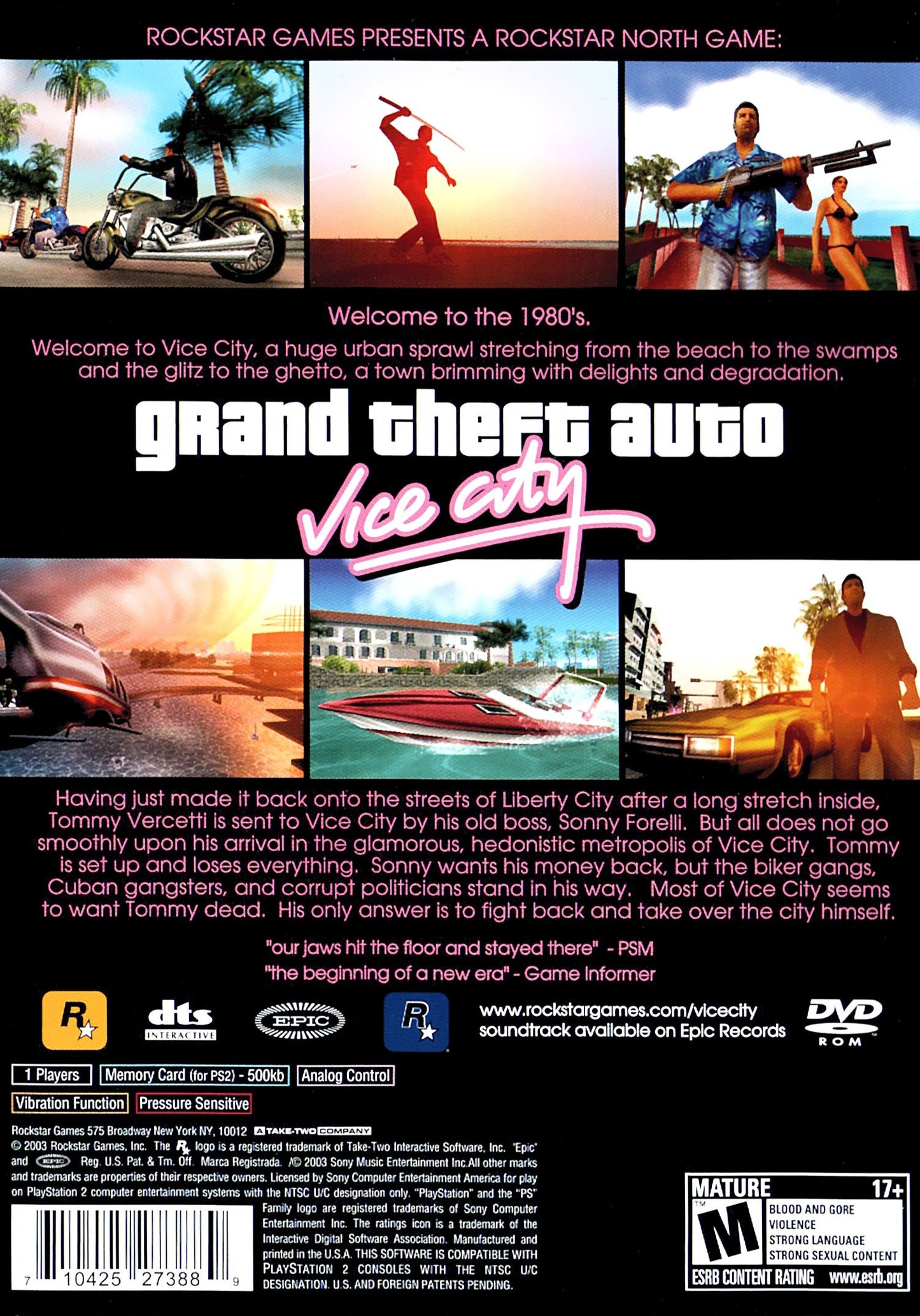 Grand Theft Auto Vice City (Greatest Hits] Playstation 2