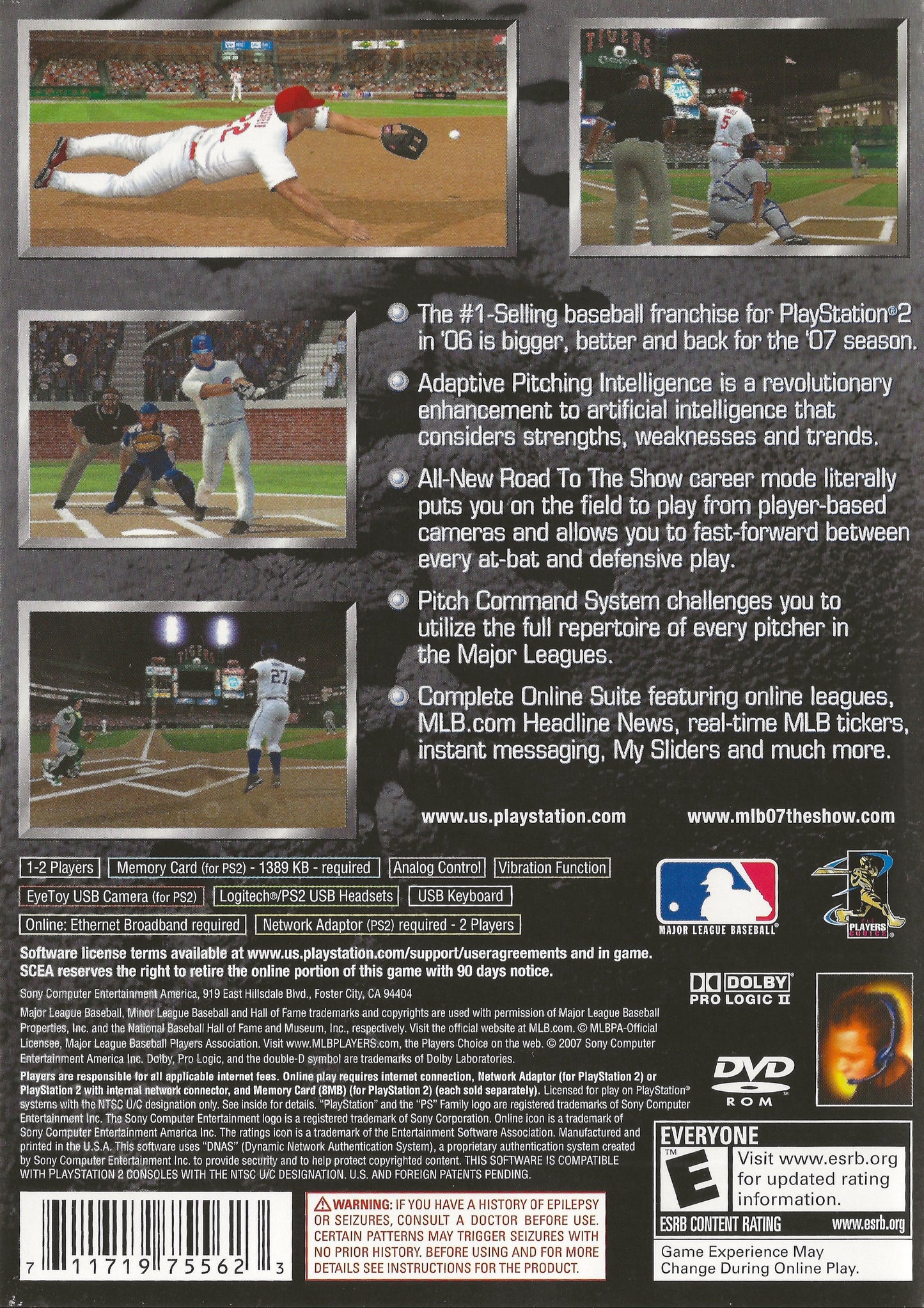 MLB 07 The Show Playstation 2