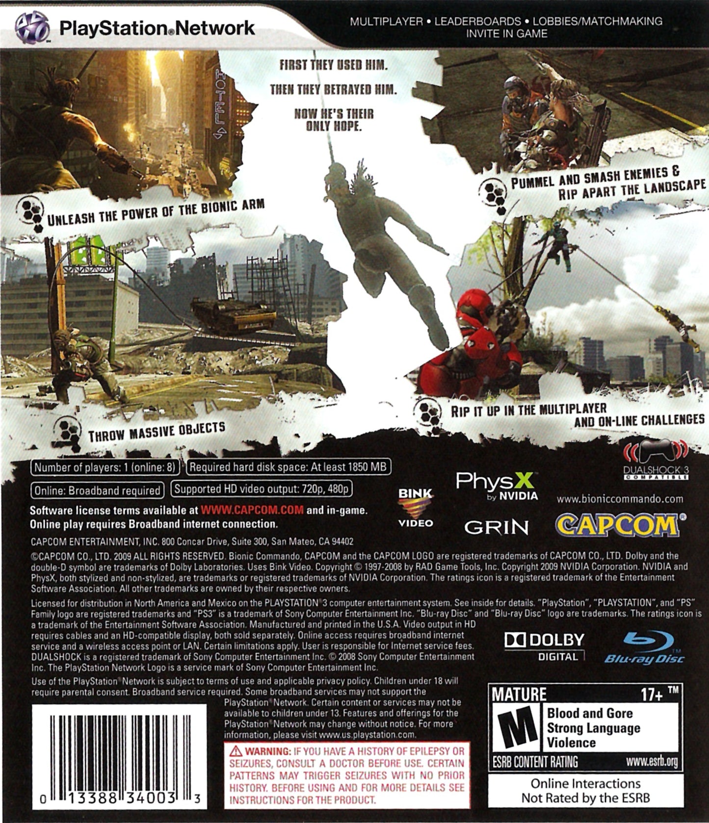 Bionic Commando Playstation 3