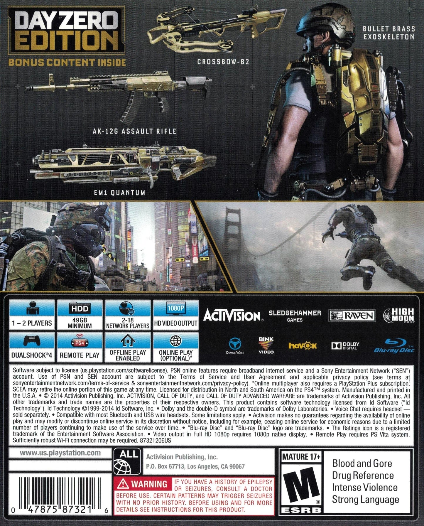Call Of Duty Advanced Warfare [Day Zero] Playstation 4