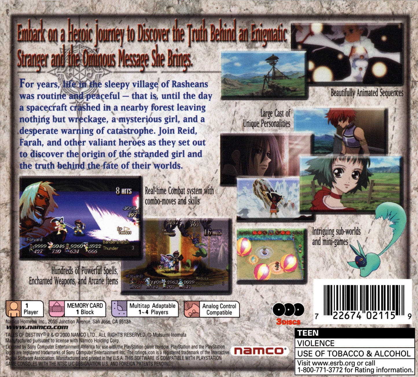Tales of Destiny 2 Playstation