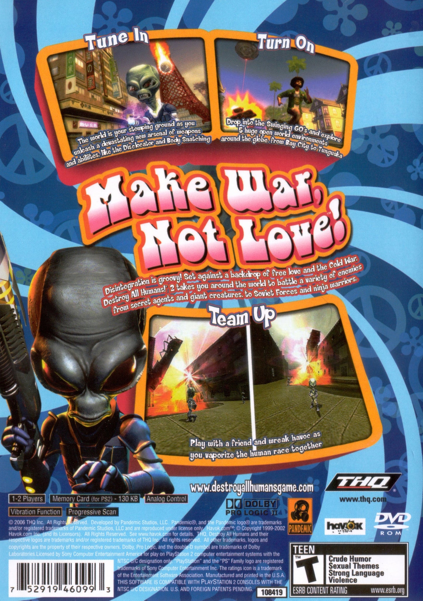 Destroy All Humans 2 Playstation 2