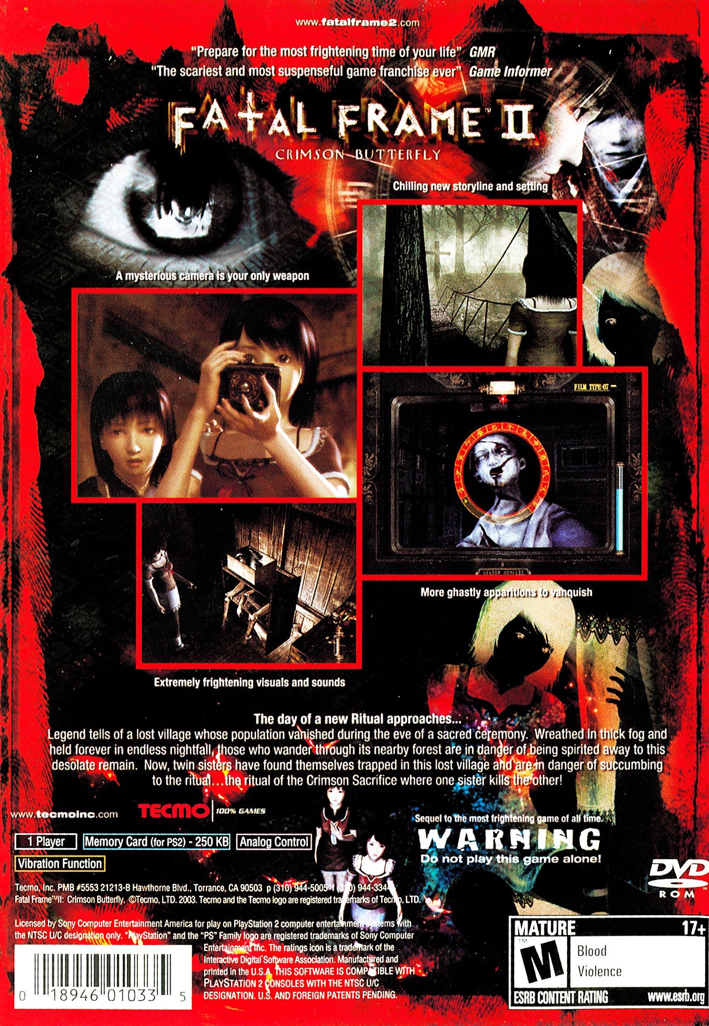 Fatal Frame 2 Playstation 2