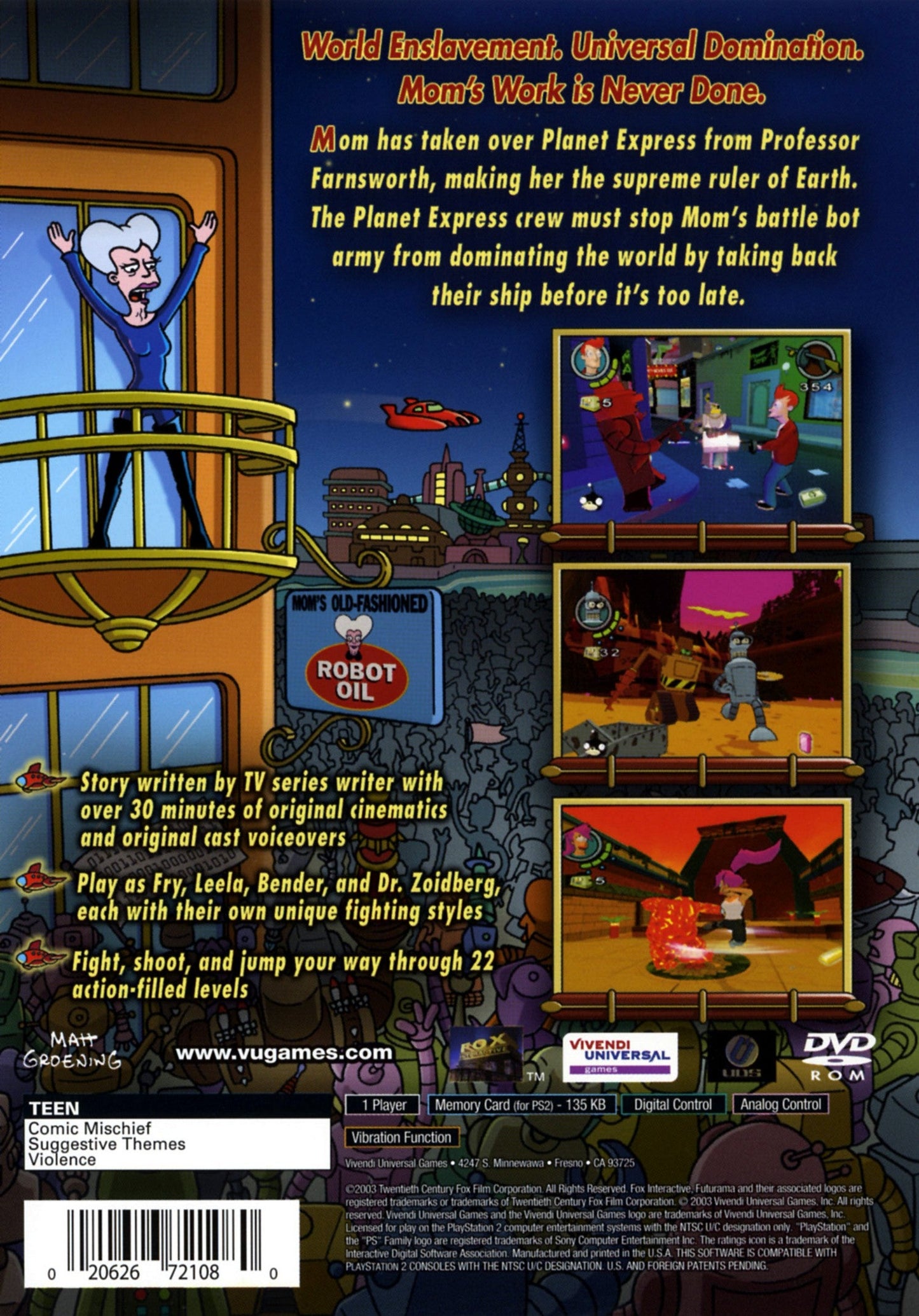 Futurama Playstation 2