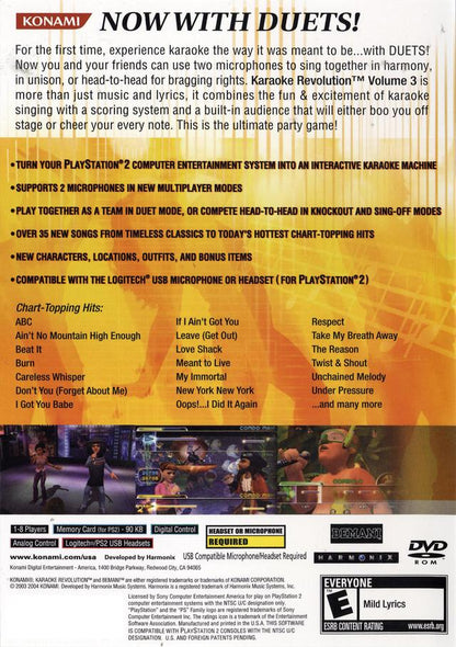 Karaoke Revolution 3 Playstation 2