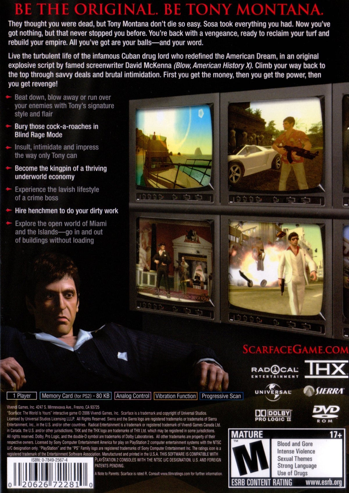 Scarface The World Is Yours Playstation 2