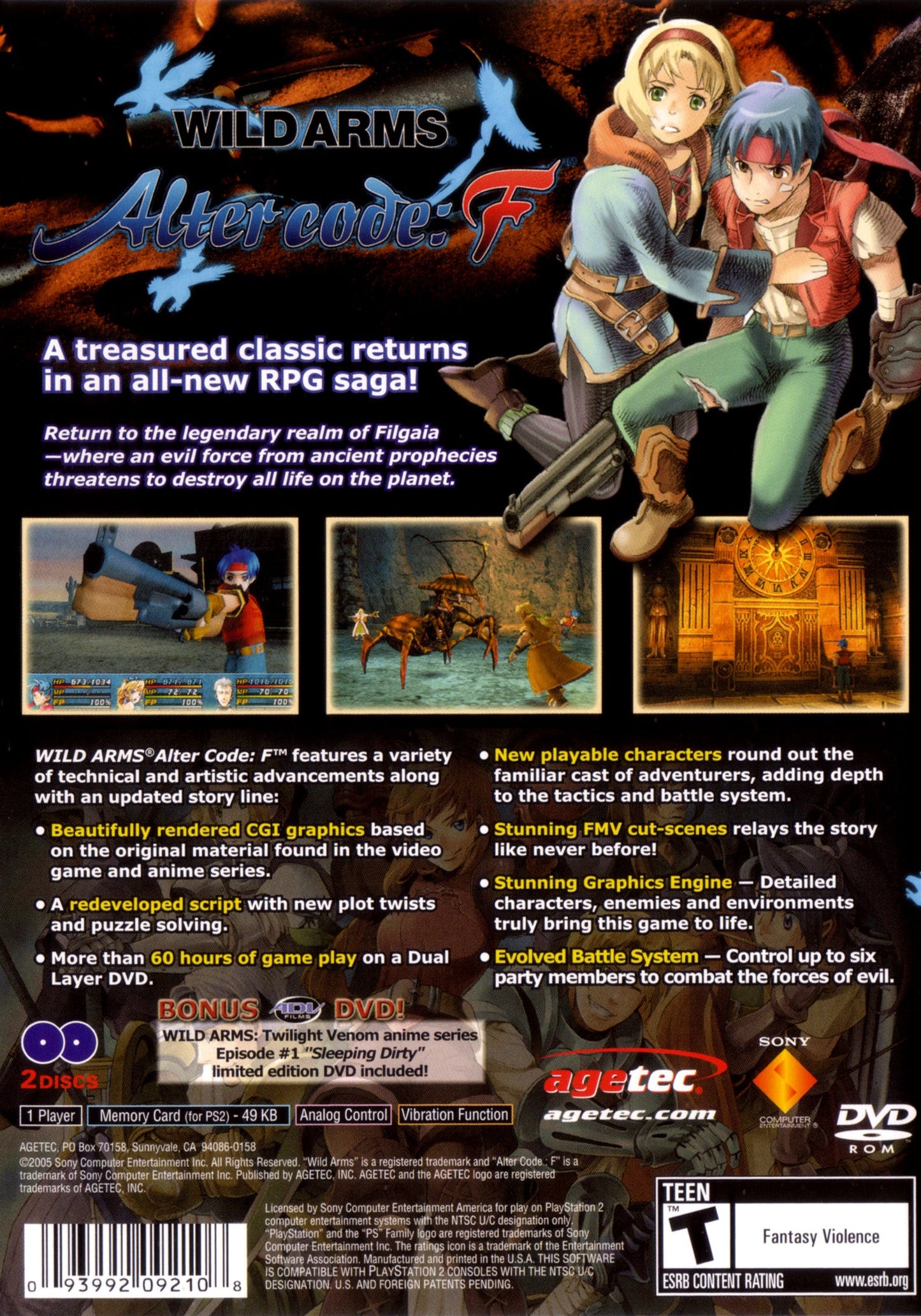 Wild ARMs Alter Code: F Playstation 2
