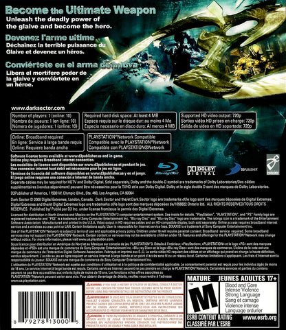 Dark Sector Playstation 3