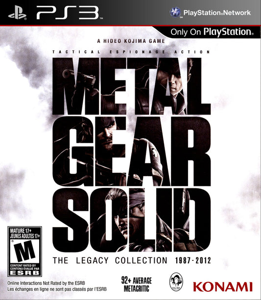 Metal Gear Solid: The Legacy Collection Playstation 3