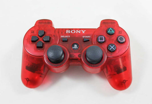 Clear Red Sony PS3 DualShock 3 Wireless Controller Playstation 3