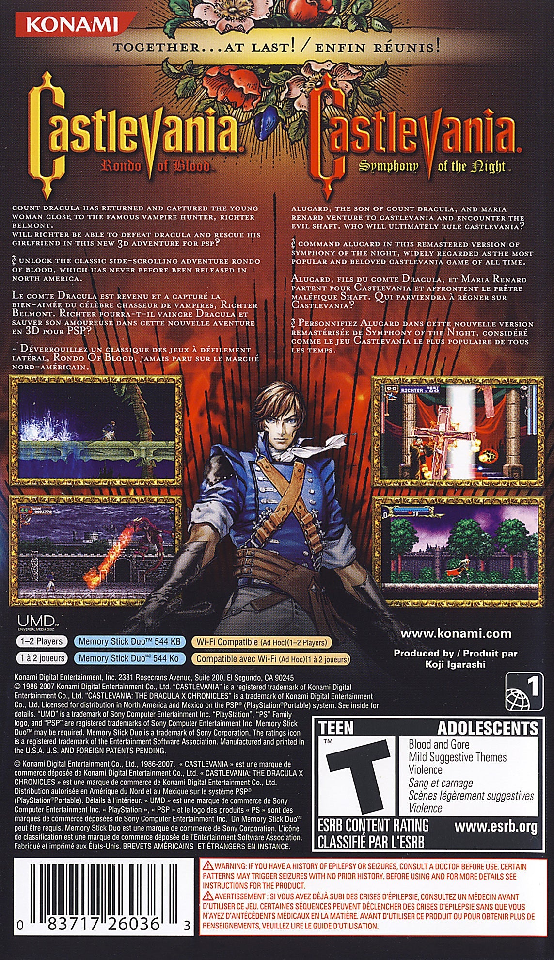 Castlevania Dracula X Chronicles PSP