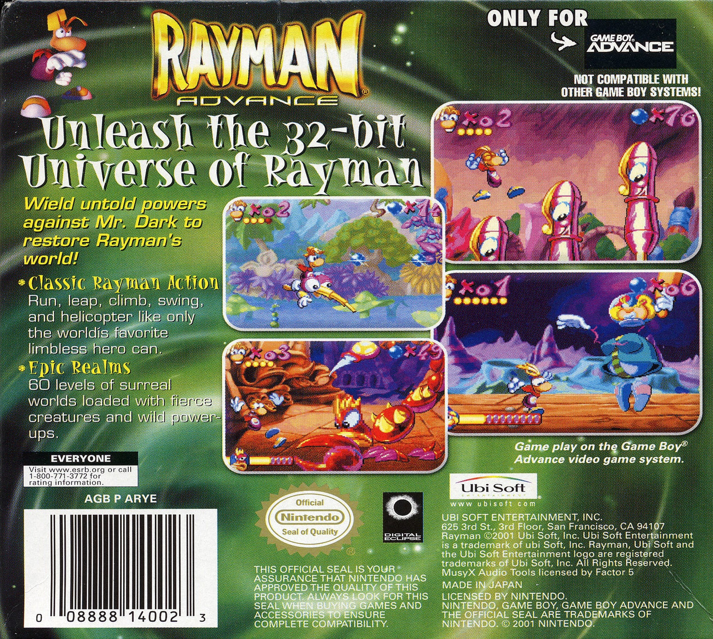 Rayman Advance GameBoy Advance